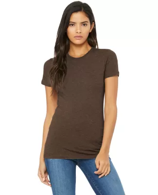 BELLA 6004 Womens Favorite T-Shirt in Heather brown