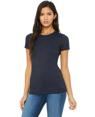 BELLA 6004 Womens Favorite T-Shirt in Heather navy