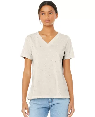 BELLA 6405 Ladies Relaxed V-Neck T-shirt in Oatmeal triblend