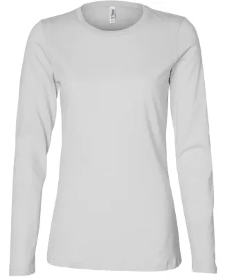 BELLA 6450 Womens Long Sleeve Missy T-Shirt WHITE