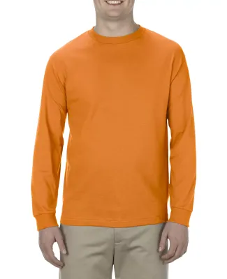 Alstyle 1304 Classic Long Sleeve Tee in Orange