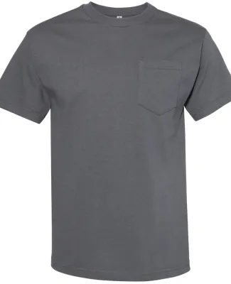 Alstyle 1305 Classic Pocket Tee in Charcoal