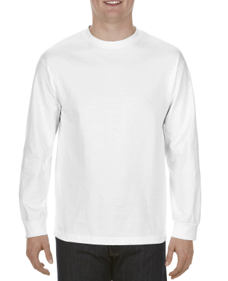 Alstyle 1904 Heavyweight Long Sleeve Tee in White