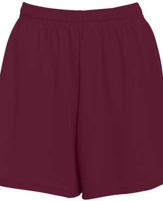 960 Ladies Wicking Mesh Short  in Maroon