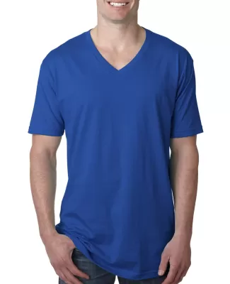 Next Level 3200 Fitted Short Sleeve V in Royal