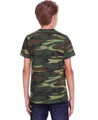Code V 2207 Youth Camouflage T-Shirt GREEN WOODLAND