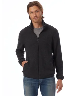 Alternative Apparel 43262 Adult Full Zip Fleece Ja in Eco black