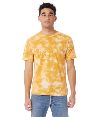 Alternative Apparel 1070 Unisex Go-To T-Shirt in Gold tie dye