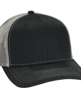 Adams Hats PV112 Adult Eclipse Cap in Black/ charcoal