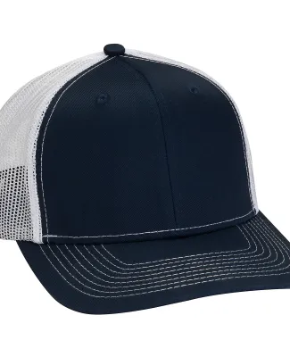 Adams Hats PV112 Adult Eclipse Cap in Navy/ white