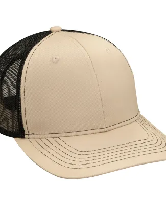 Adams Hats PV112 Adult Eclipse Cap in Khaki/ black