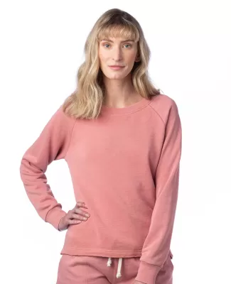 Alternative Apparel 8626 Ladies' Lazy Day Pullover in Rose bloom