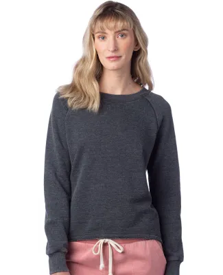 Alternative Apparel 8626 Ladies' Lazy Day Pullover in Washed black