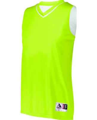 Augusta Sportswear 154 Ladies' Reversible Two-Colo in Lime/ white