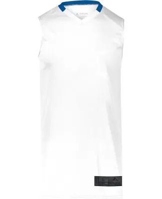 Augusta Sportswear 1730 Adult Step-Back Basketball WHITE/ ROYAL