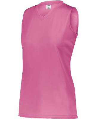 Augusta Sportswear 4795 Girls Sleeveless Wicking A in Electric pink