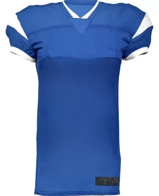 Augusta Sportswear 9582 Adult Slant Football Jerse ROYAL/ WHITE