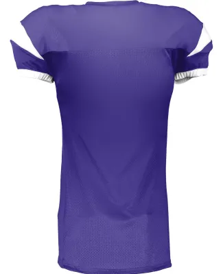 Augusta Sportswear 9582 Adult Slant Football Jerse PURPLE/ WHITE