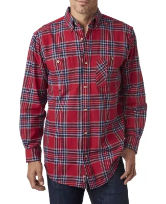 Backpacker BP7001T Men's Tall Yarn-Dyed Flannel Sh BLUE STUART