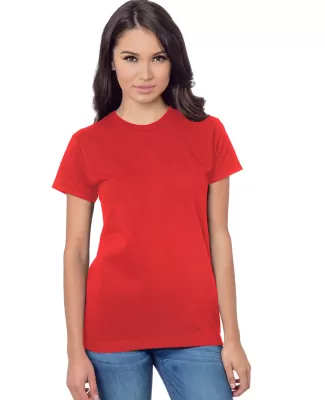 Bayside Apparel 3075 Ladies' Union-Made 6.1 oz., C in Red