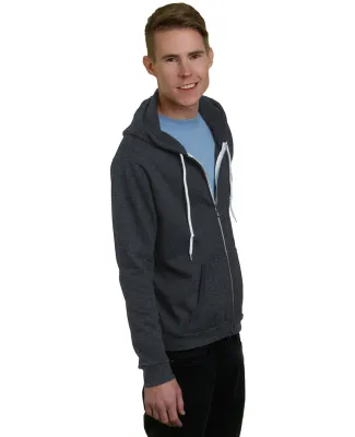 Bayside Apparel 875 Unisex 7 oz., 50/50 Full-Zip F in Charcoal heather