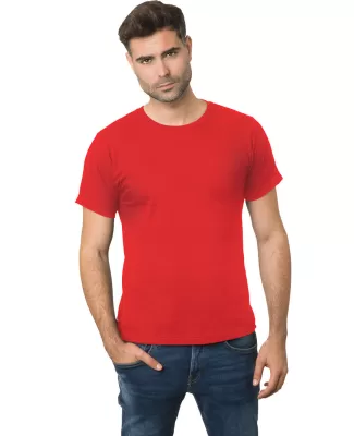 Bayside Apparel 9500 Unisex 4.2 oz., 100% Cotton F in Red