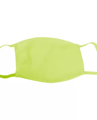 Bayside Apparel 1900 Adult Cotton Face Mask Made i in Lime green