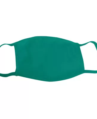 Bayside Apparel 1900 Adult Cotton Face Mask Made i in Kelly green