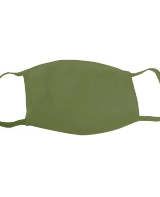 Bayside Apparel 1900 Adult Cotton Face Mask Made i in Olive