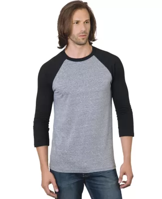 Bayside Apparel 9525 Unisex 4.2 oz., Triblend 3/4-Sleeve Raglan T-Shirt Catalog