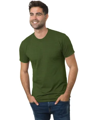 Bayside Apparel 9570 Unisex 4.2 oz., Triblend T-Sh in Tri olive