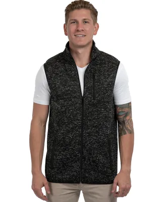 Burnside Clothing 3910 Men's Sweater Knit Vest in Heather black