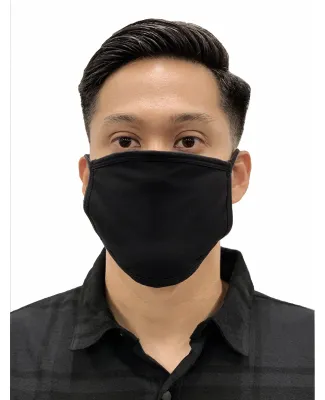 Burnside Clothing P100 Adult 3-Ply Face Mask with  in Black