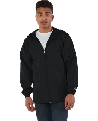 Champion Clothing CO125 Adult Full-Zip Anorak Jack in Black