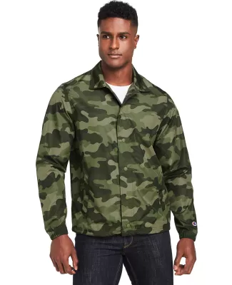 Champion Clothing CO126 Men's Coach's Jacket in Olive grn camo
