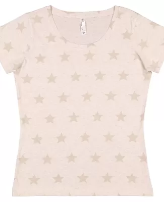 Code V 3629 Ladies' Five Star T-Shirt NATURAL HTH STAR