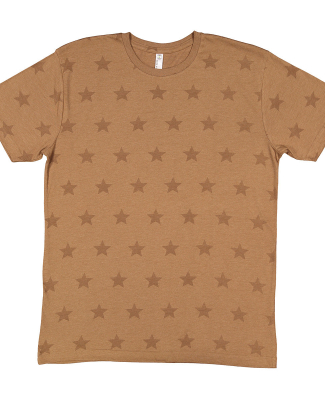 Code V 3929 Mens' Five Star T-Shirt in Coyote brwn star