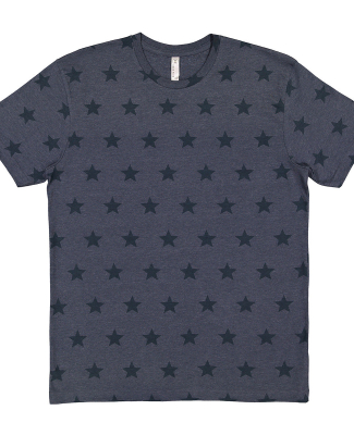 Code V 3929 Mens' Five Star T-Shirt in Denim star