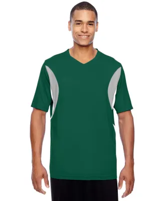 Core 365 TT10 Men's Short-sleeve Athletic V-neck T SP FOREST/ SP SL