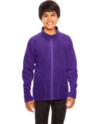 Team 365 TT90Y Youth Campus Microfleece Jacket in Sport purple