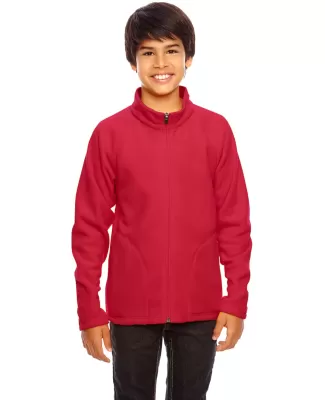 Core 365 TT90Y Youth Campus Microfleece Jacket SPORT RED