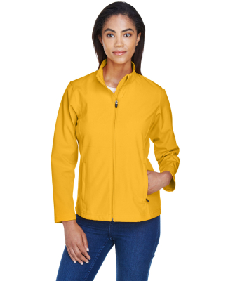 Team 365 TT80W Ladies' Leader Soft Shell Jacket in Sport ath gold