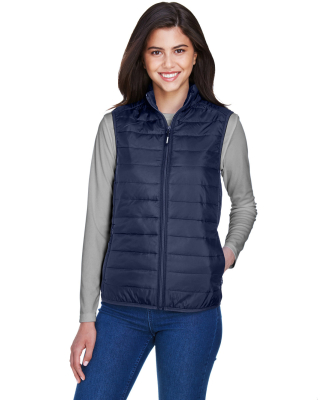 Core 365 CE702W Ladies' Prevail Packable Puffer Ve in Classic navy