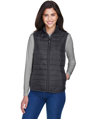 Core 365 CE702W Ladies' Prevail Packable Puffer Ve in Carbon
