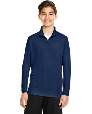 Team 365 TT31Y Youth Zone Performance Quarter-Zip in Sport dark navy