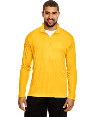 Team 365 TT31 Men's Zone Performance Quarter-Zip in Sp athletic gold