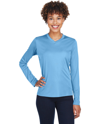 Team 365 TT11WL Ladies' Zone Performance Long-Slee in Sport light blue