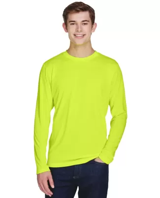 Core 365 TT11L Men's Zone Performance Long-Sleeve  SAFETY YELLOW