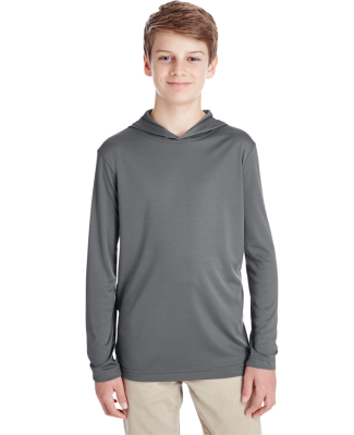 Team 365 TT41Y Youth Zone Performance Hoodie in Sport graphite