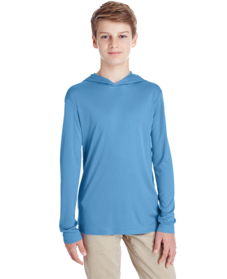 Team 365 TT41Y Youth Zone Performance Hoodie in Sport light blue